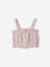 Floral short set for girls printed white 