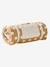 Cotton sleeping bag with polka dots caramel 