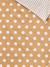 Cotton sleeping bag with polka dots caramel 