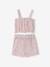 Floral short set for girls printed white 