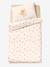 Baby's cotton muslin duvet cover bedding set printed white 