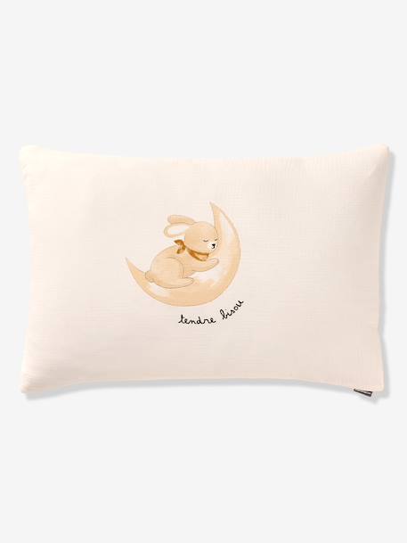 Baby's cotton muslin duvet cover bedding set printed white 