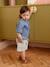 Boy's cotton gauze shirt denim blue 