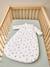 Customisable baby sleep bag with detachable sleeves ecru 
