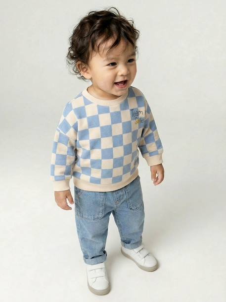 Boys' 'Team Soleil' sweatshirt grey blue 