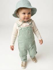 -Baby dungaree and heart T-shirt set 