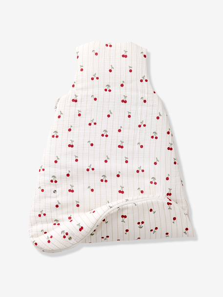 Customisable baby sleep bag with detachable sleeves ecru 