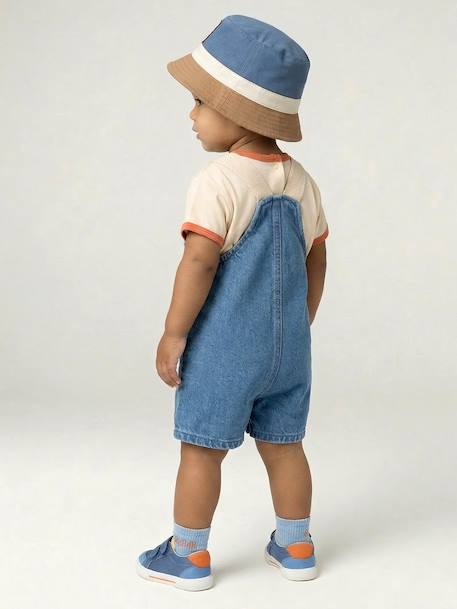 Set T-shirt dungaree for babies stone 