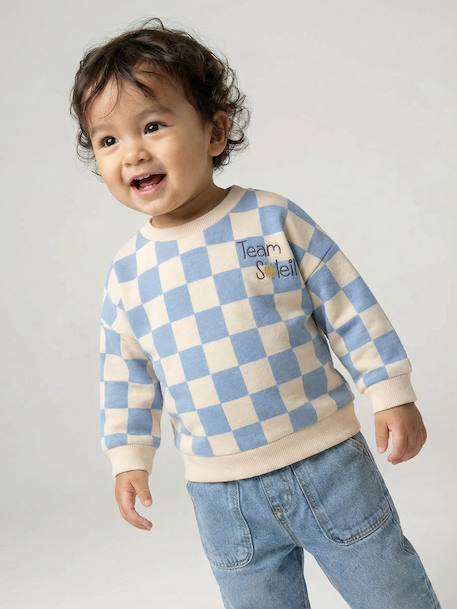 Boys' 'Team Soleil' sweatshirt grey blue 