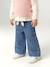 Wide Leg Trousers with Tie Belt for Babies double stone 
