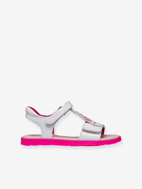 Girls' Joyfoot GEOX sandals fuchsia+white 