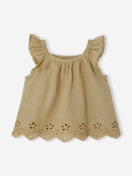 3-piece baby girl set khaki 