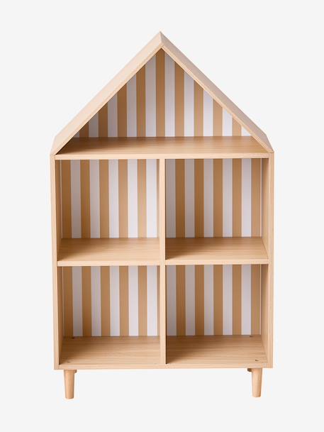4-cube house shelving unit wood 