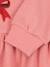 Flared sweatshirt dress rose+white 