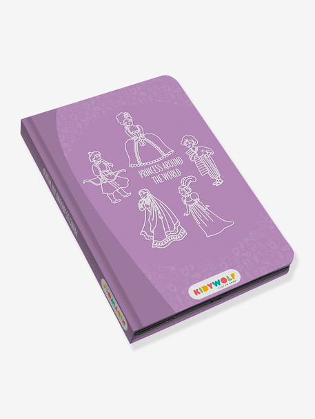 KIDYWOLF mini Kidydraw drawing tablet fir green+mauve+rose+violet+yellow 