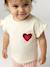Girl's short-sleeved T-shirt ecru 