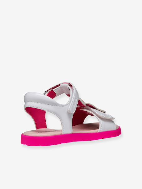 Girls' Joyfoot GEOX sandals fuchsia+white 