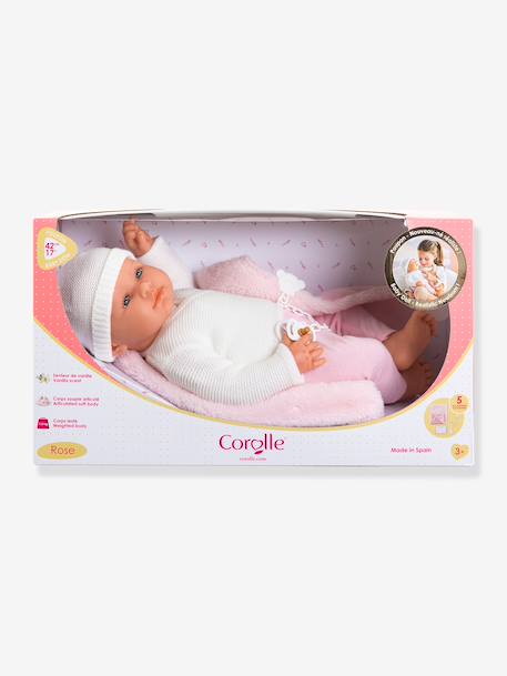 Newborn baby doll 42 cm rose 