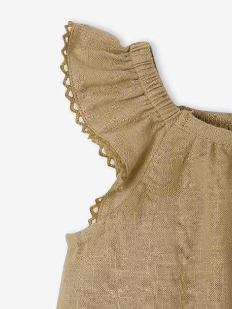 3-piece baby girl set khaki 