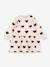 Flared sweatshirt dress rose+white 