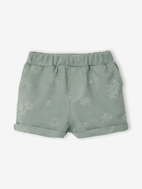 Customisable T-shirt and short set hazel+sage green 