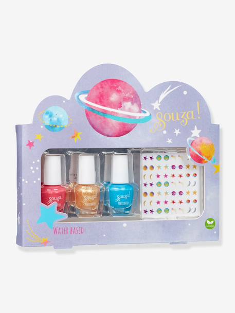 Nail polish and stickers multicoloured 