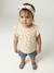 Girl's T-shirt, short and band for head accessories for hair set slate blue 
