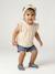 Girl's T-shirt, short and band for head accessories for hair set slate blue 