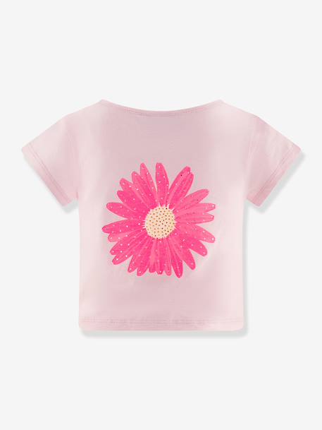 T-shirt with flowers Happy Girls for girl pastel pink 
