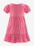 Embroidered dress with tiered ruffles by Happy Girls for girl rose 