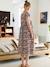 Long nursing dress beige 