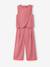 Set of bermuda shorts and crossover top old rose 