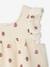 Sleeveless printed blouse ecru 