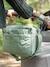 Quilted pushchair bag green+sandy beige 