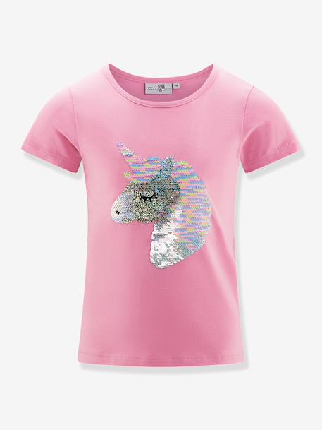 T-shirt with sequin unicorn Happy Girls for girl deep blue+sweet pink 