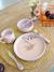 Porcelain meal gift set for kids green+lilac 