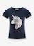 T-shirt with sequin unicorn Happy Girls for girl deep blue+sweet pink 