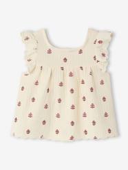 Sleeveless printed blouse