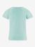 T-shirt with summer slogan Happy Girls for girl crystal blue 