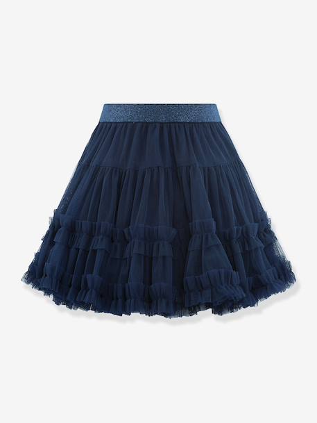 Happy Girls tiered tulle skirt for girl deep blue 