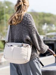 -Quilted pushchair bag