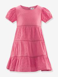-Embroidered dress with tiered ruffles by Happy Girls for girl