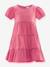 Embroidered dress with tiered ruffles by Happy Girls for girl rose 