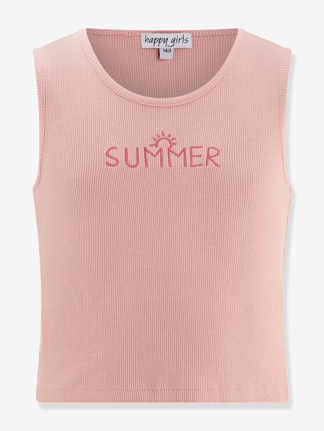 Summer top Happy Girls for girl beige+rosy 