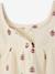 Sleeveless printed blouse ecru 