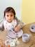 Porcelain meal gift set for kids green+lilac 