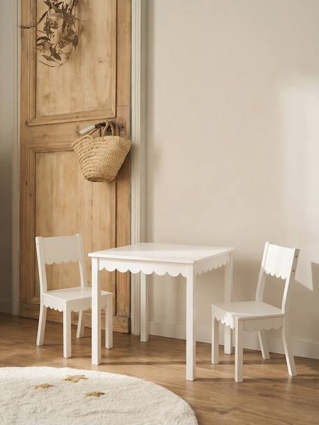 Feston table and chairs for kids white 