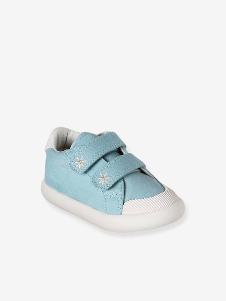 Touch-Fastening Trainers in Canvas for Baby Girls crystal blue+GREEN LIGHT ALL OVER PRINTED+printed pink+printed violet+set pink+White 