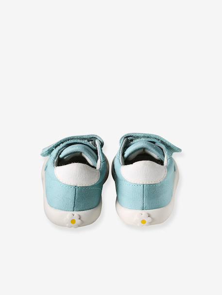 Touch-Fastening Trainers in Canvas for Baby Girls crystal blue+GREEN LIGHT ALL OVER PRINTED+printed pink+printed violet+set pink+White 
