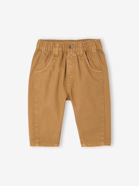 Balloon trousers for baby boys caramel 